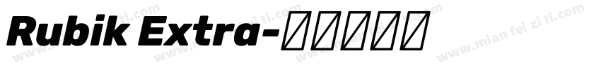 Rubik Extra字体转换